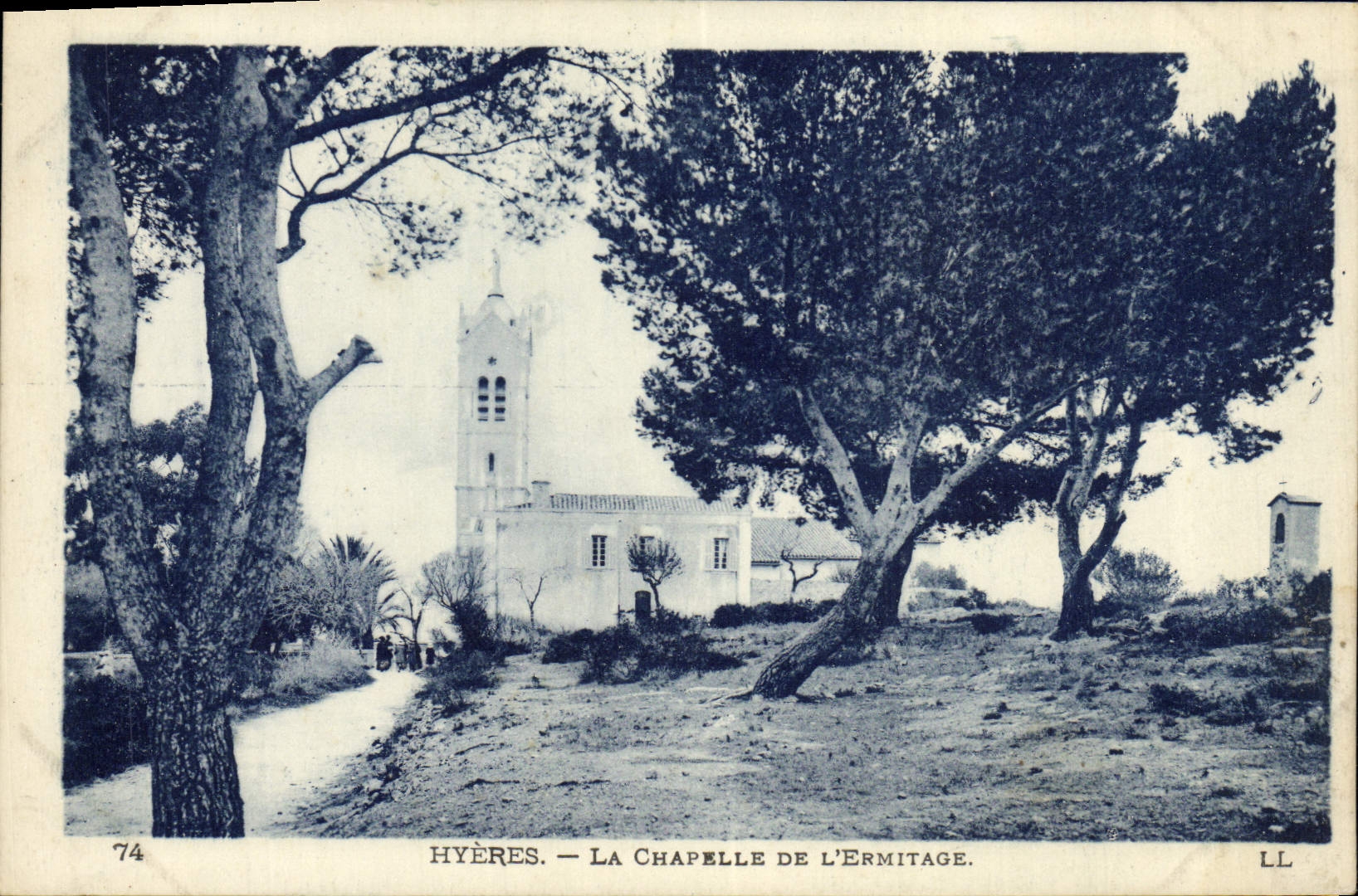 POSTAL Hyeres de la VENDIMIA La Chapelle de la ermita