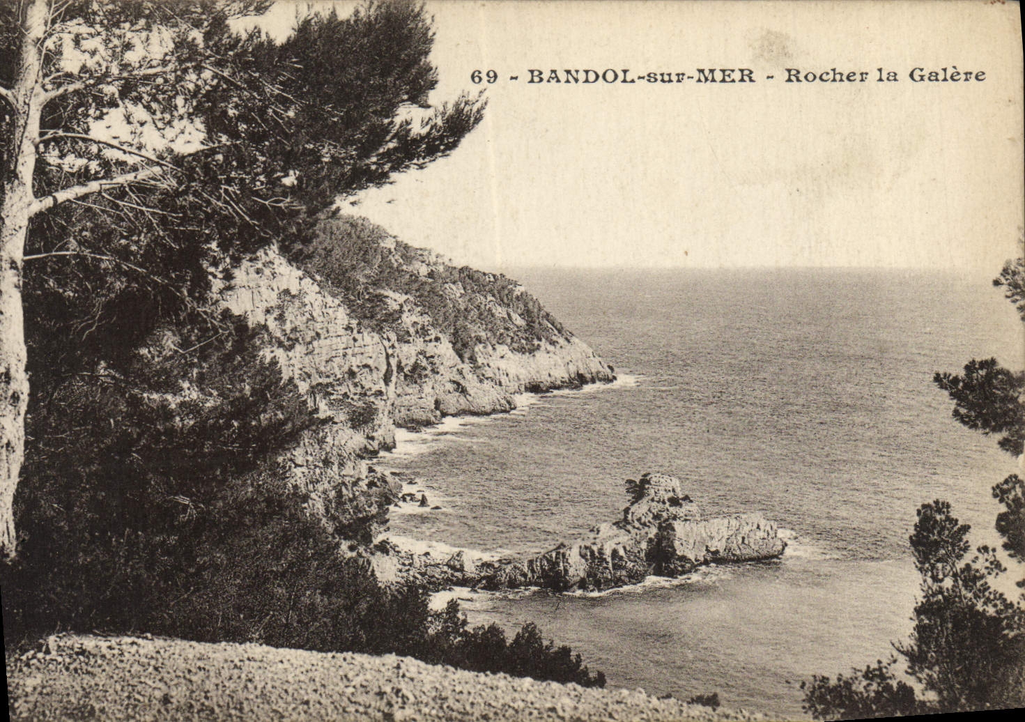CPA Bandol Sur Mer Rocher la Galere