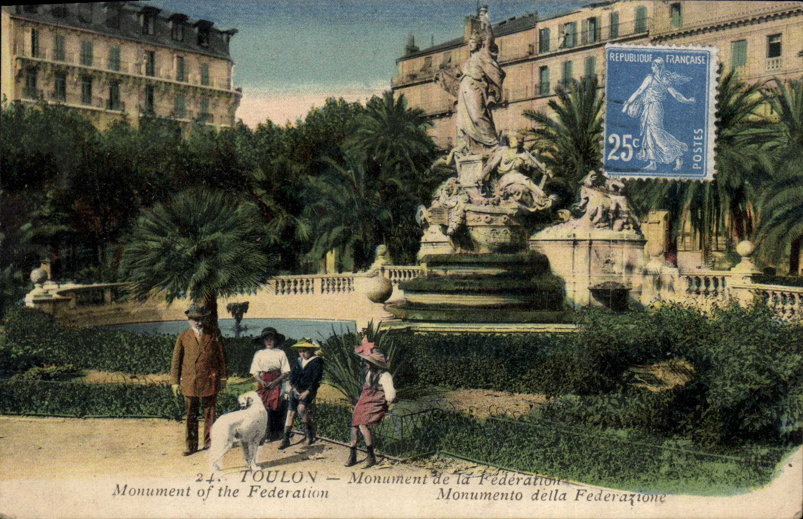 CPA Toulon Monument de la Federation