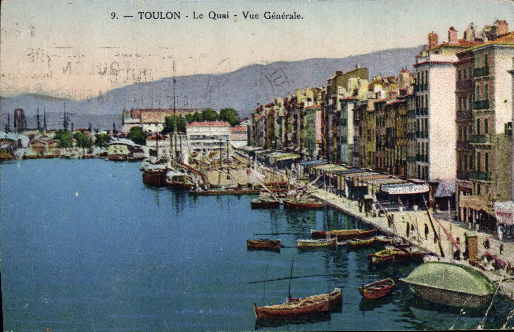 CPA Toulon Le Quai Vue Generale