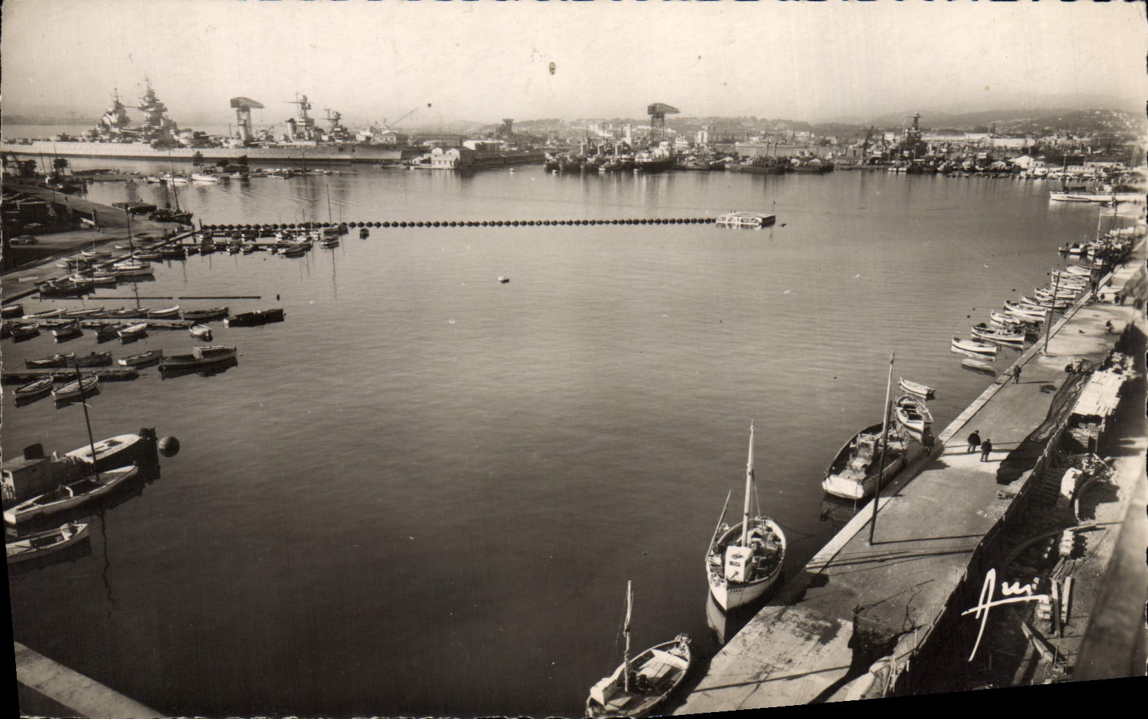 MODERN CARD Toulon the Roads Boats