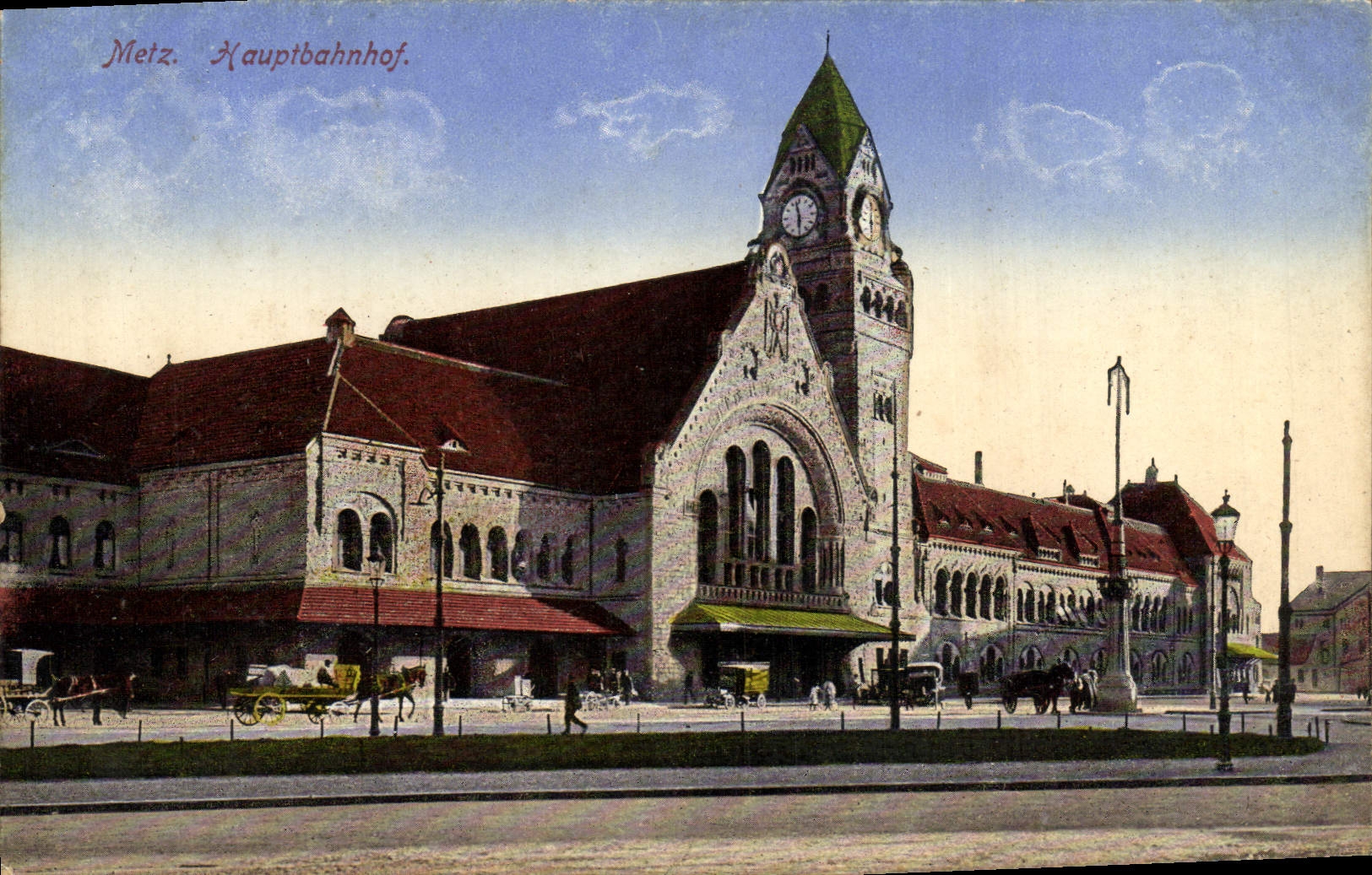 POSTAL Metz Hauptbahnhof de la VENDIMIA
