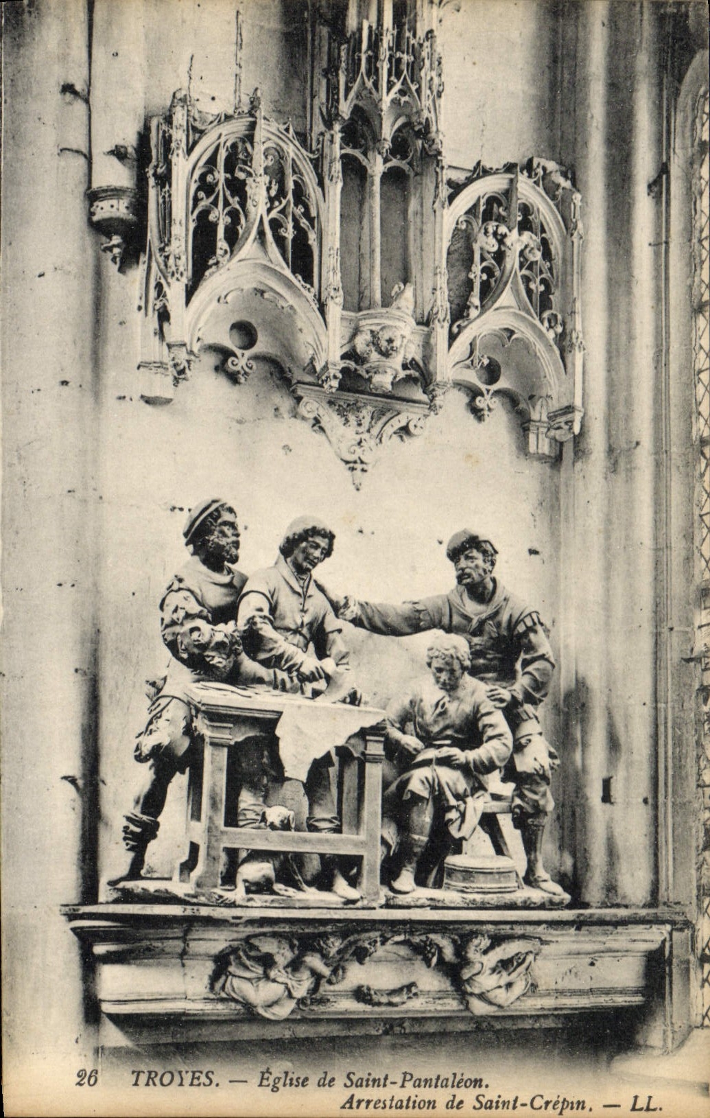 CPA Troyes Eglise de Saint Pantaleon Arrestation de Saint Crepin