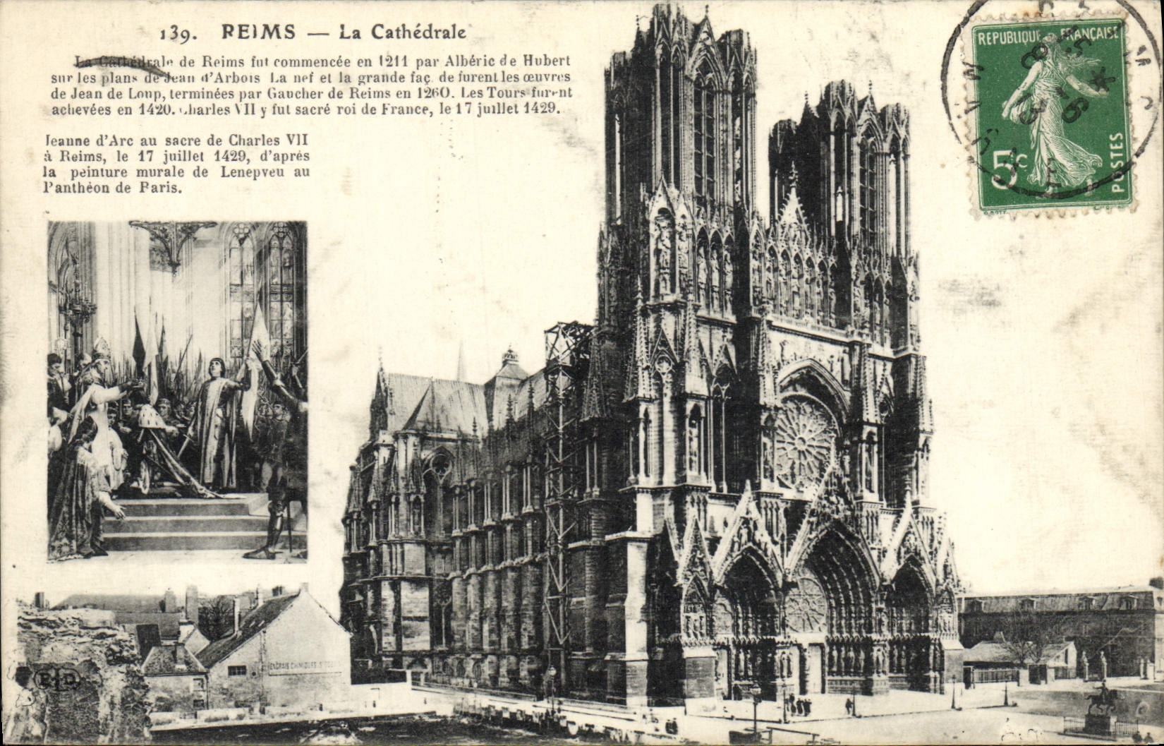 CPA Reims La Cathedrale