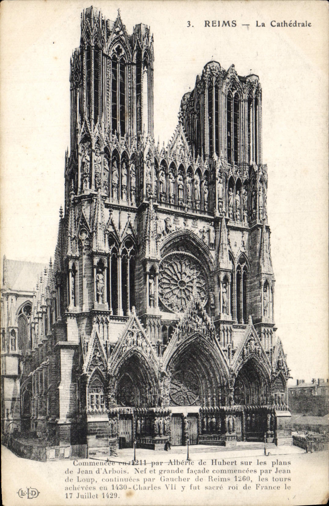 CPA Reims La Cathedrale