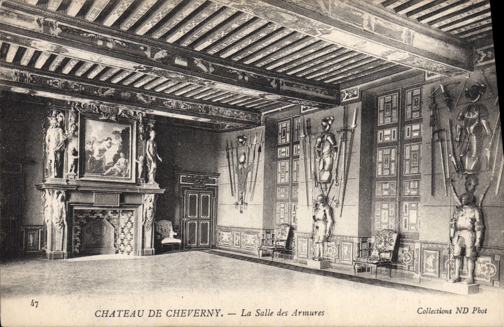 CPA Chateau De Cheverny La Salle Des armures