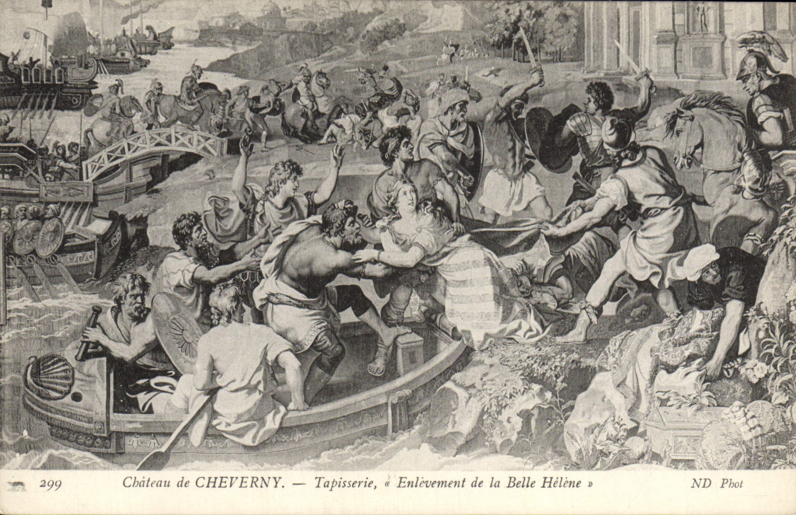 CPA Chateau De Cheverny Tapisserie Enlevement de la Belle Helene