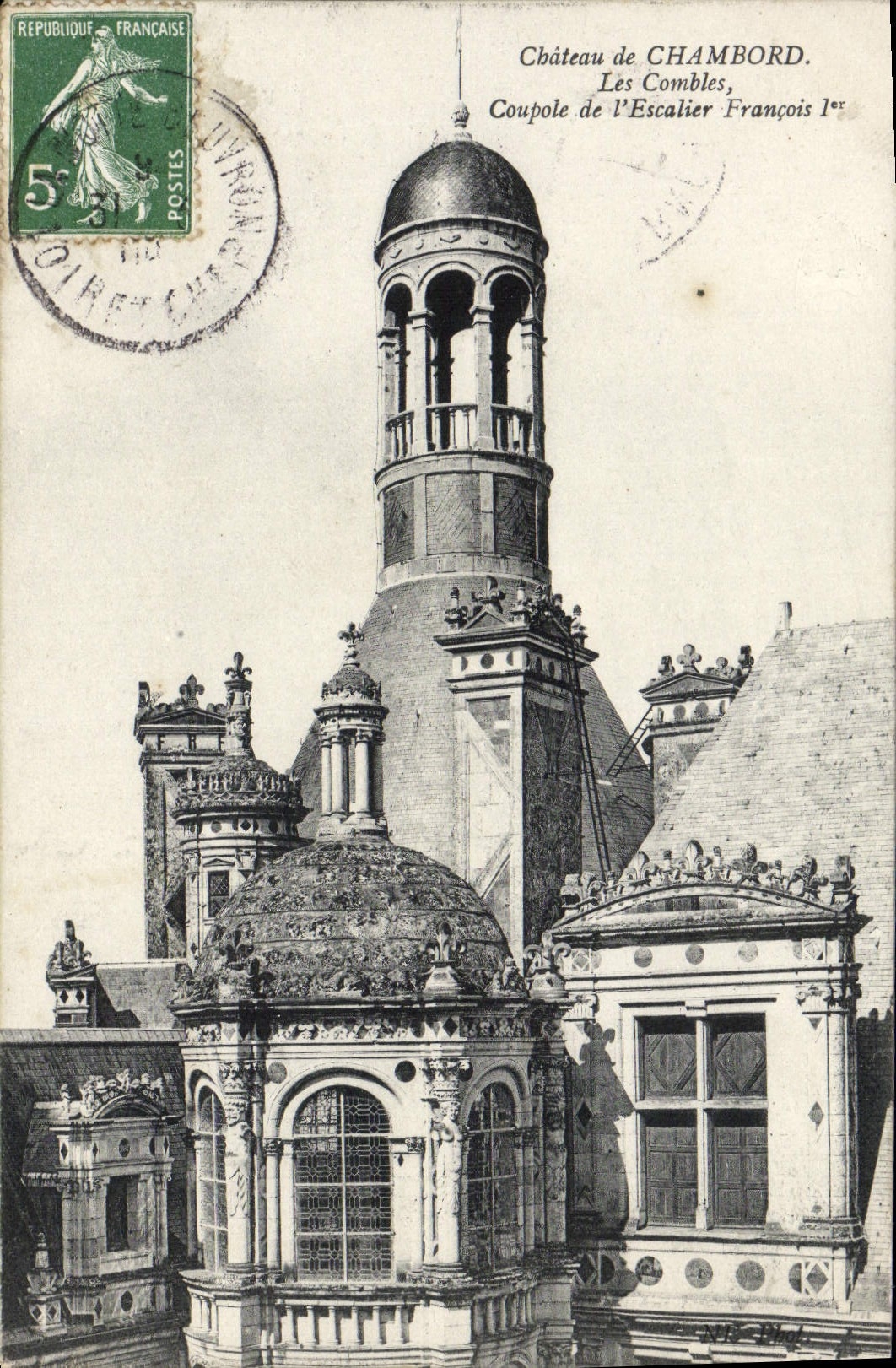 CPA Chambord Les Combles Coupole De l'escalier Francois 1er