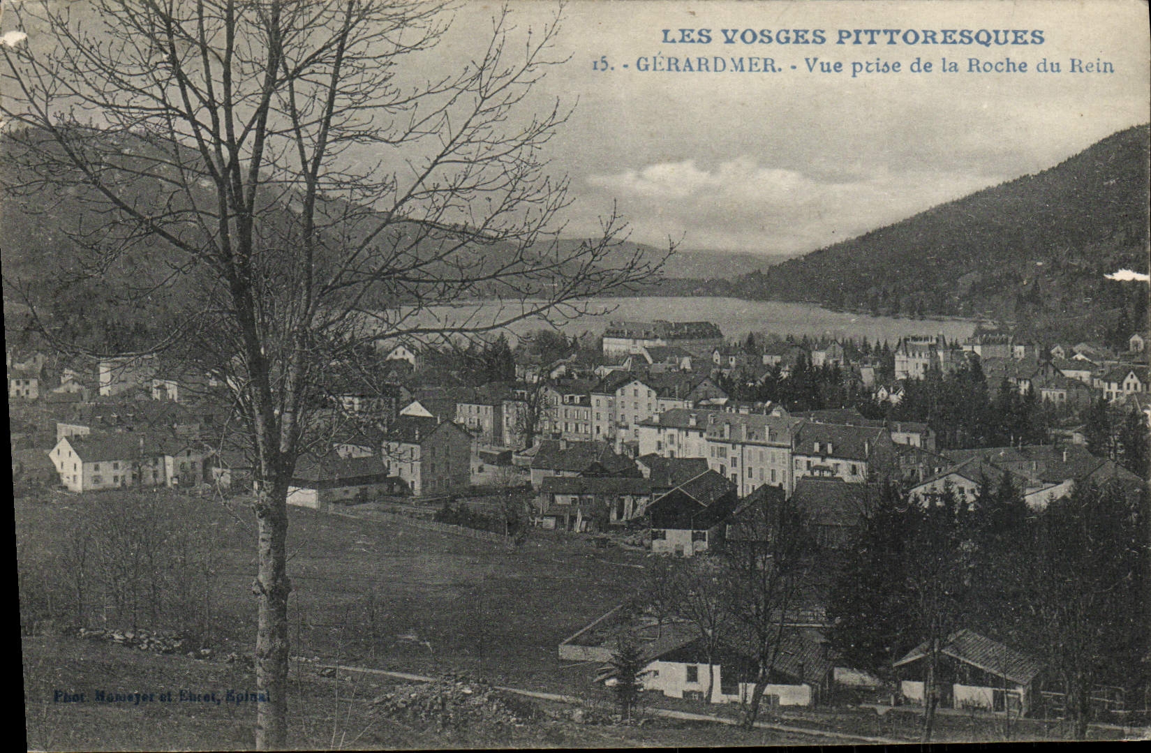 VINTAGE POSTCARD Gerardmer Seen from Of the Rock Of the Kidney