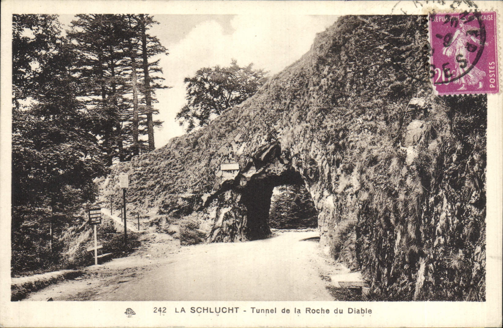 CPA La Schlucht Tunnel De La Roche Du Diable