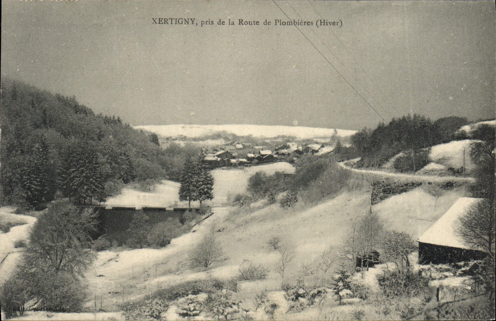 CPA Xertigny Pris De La Route De Plombieres Hiver