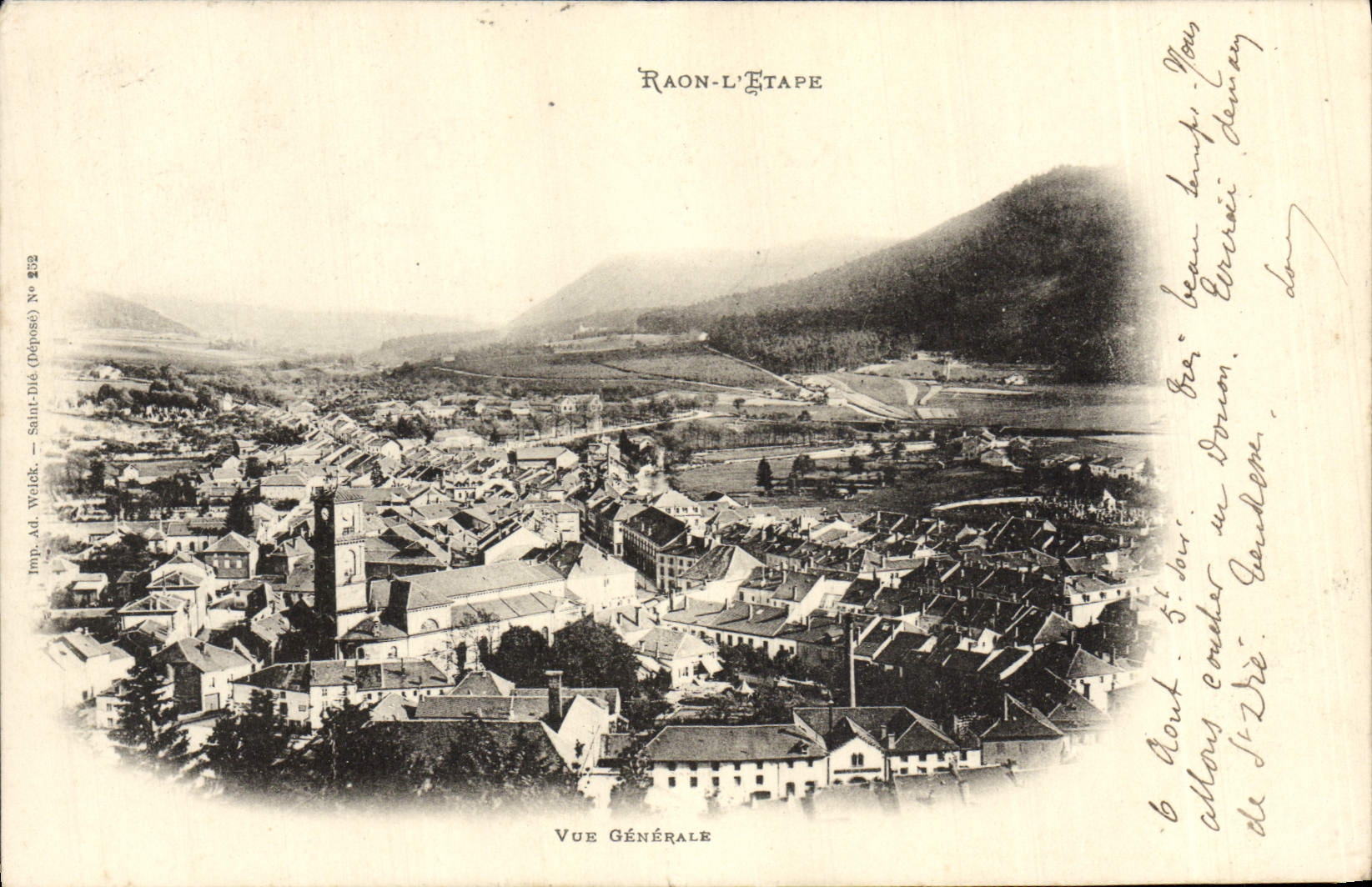 CPA Raon L'Etape Vue Generale