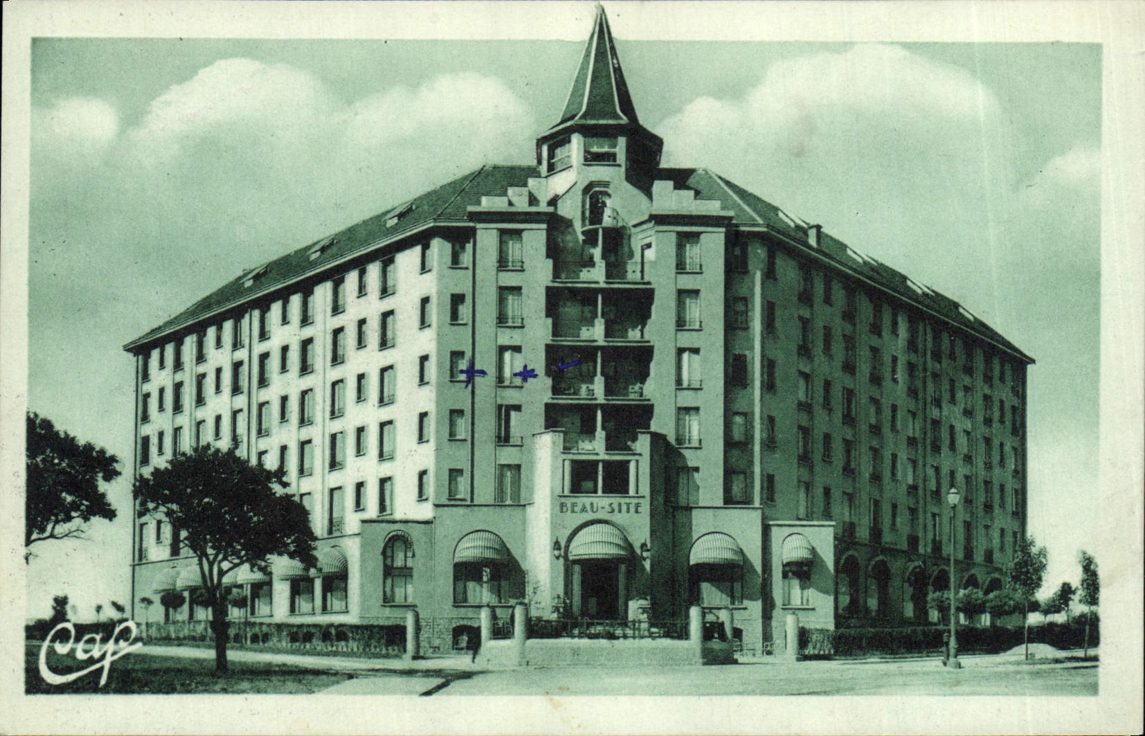 CPA Vittel Artistique Hotel Beau Site