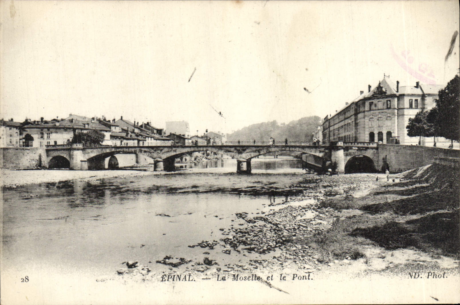 CPA Epinal La Moselle Et Le Pont