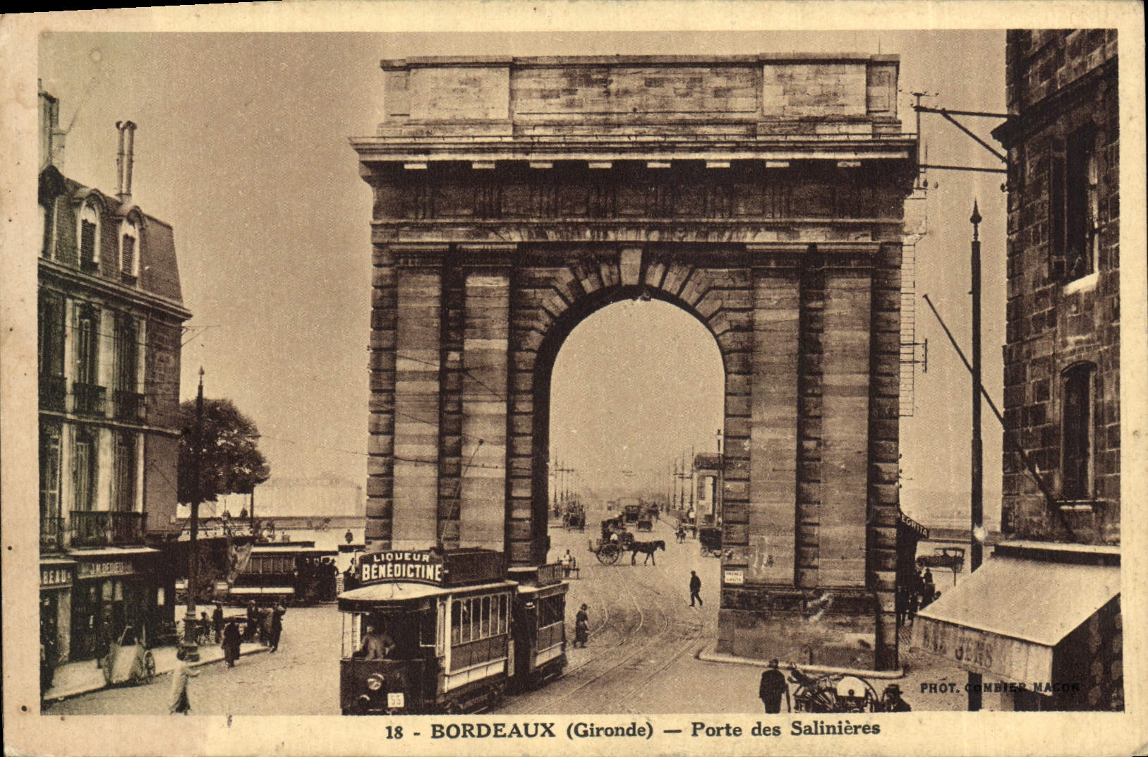 CPA Bordeaux Porte Des Salinieres Tramway