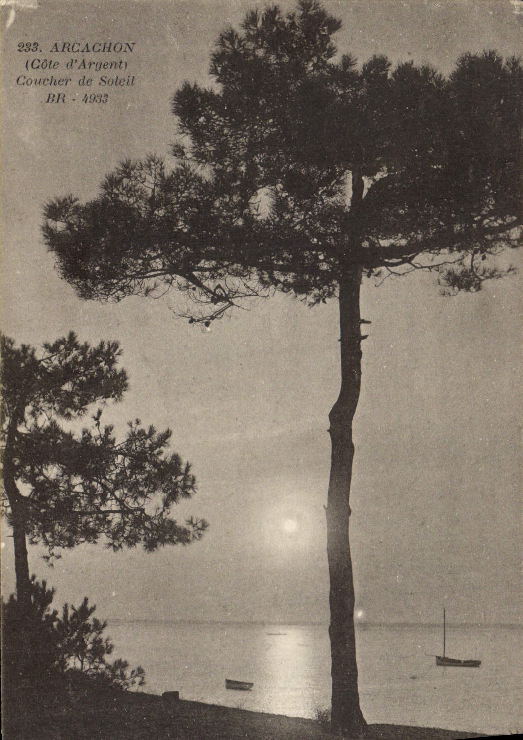 CPA Arcachon Coucher De Soleil