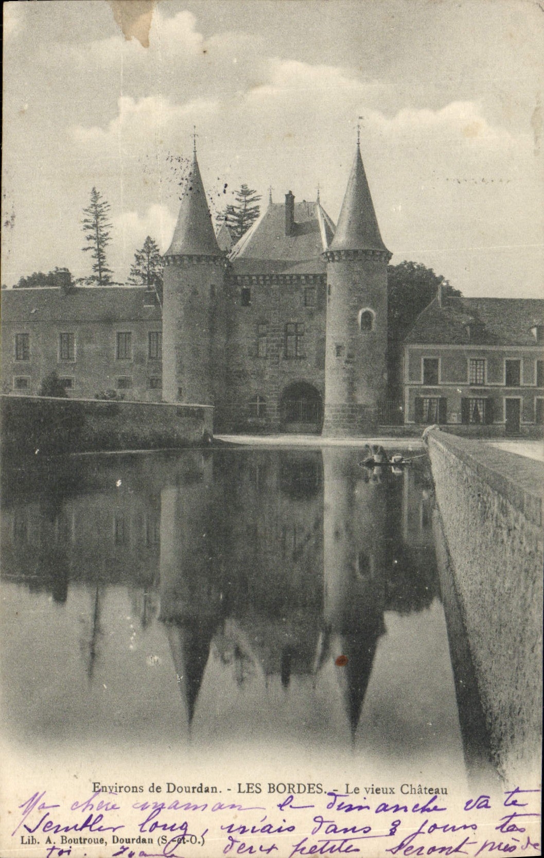 CPA Les Bordes Le Vieux Chateau Environs de Dourdan