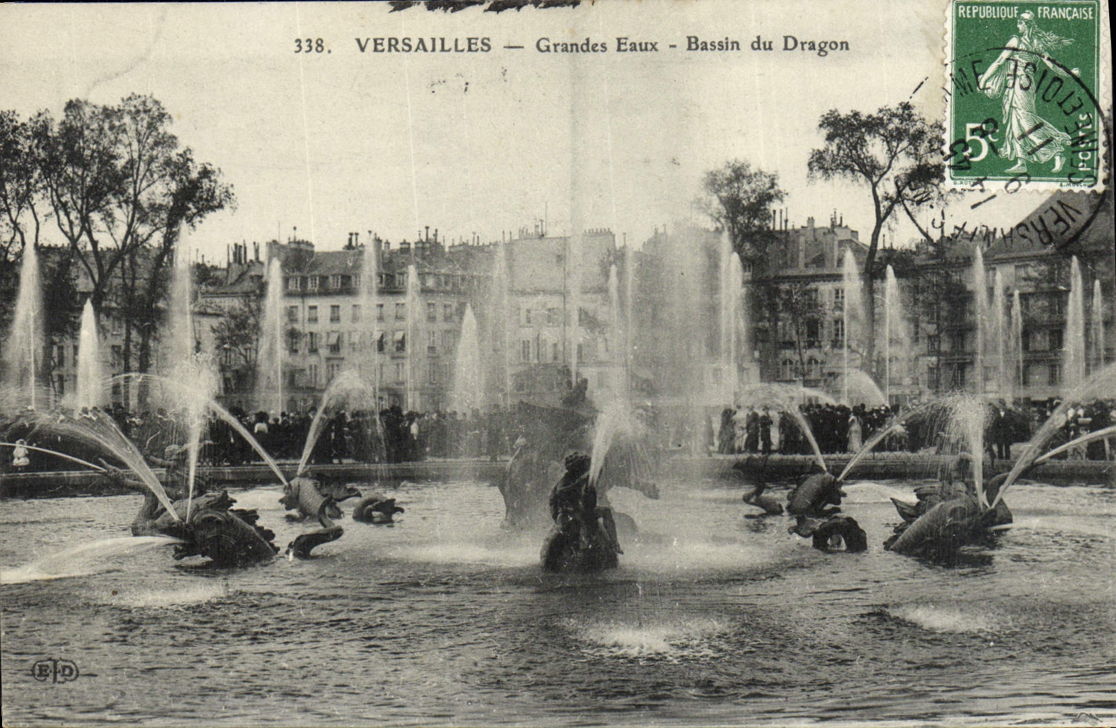 CPA Versailles Grandes Eaux Bassin Du Dragon