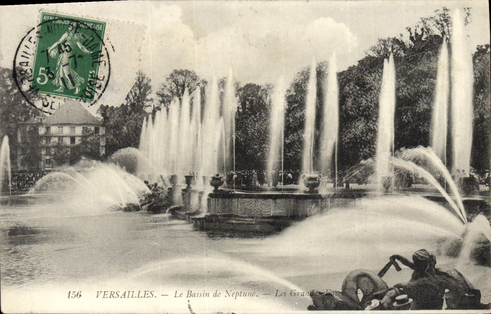 CPA Versailles Le Bassin De Neptune
