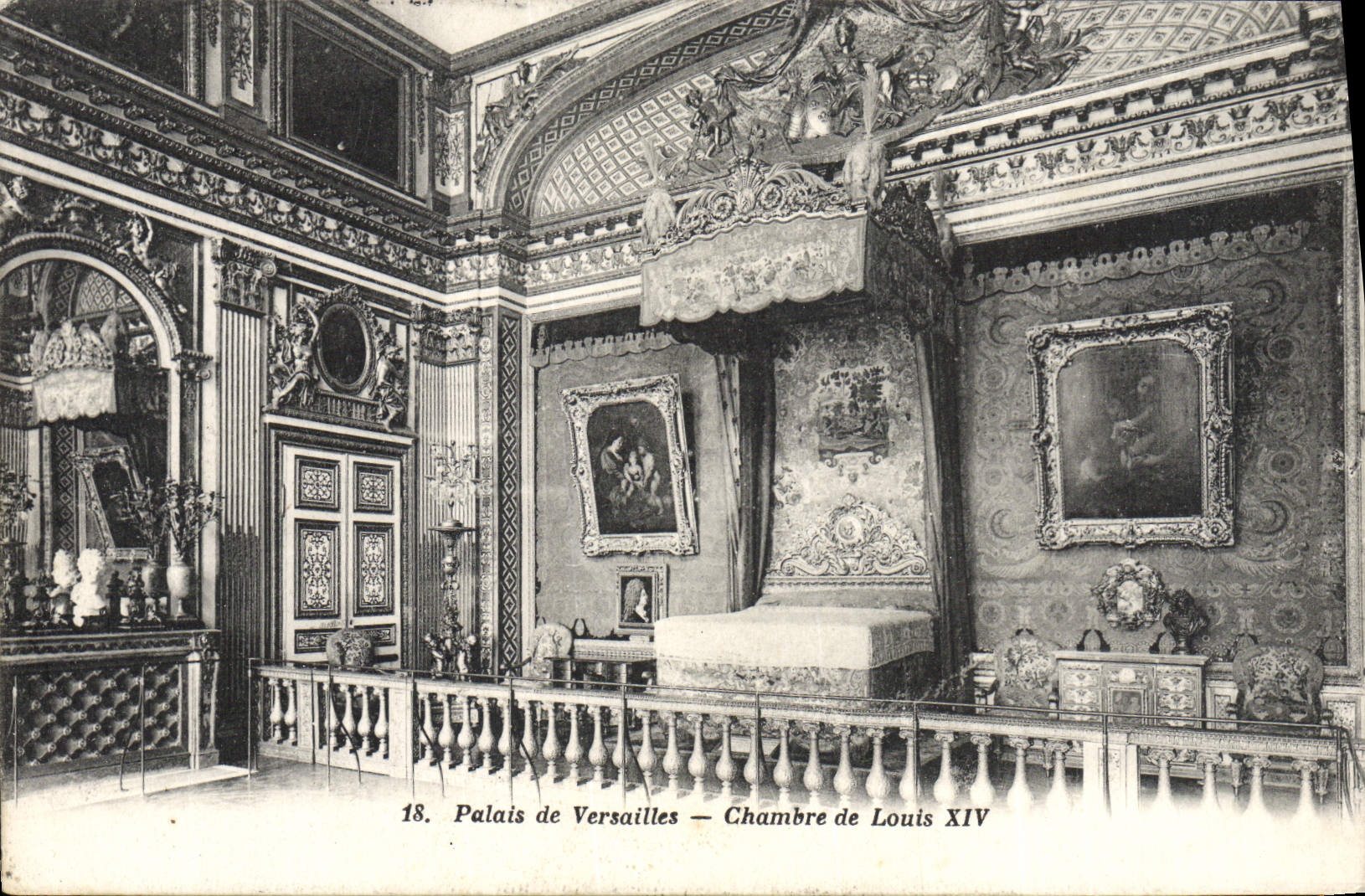 CPA Palais De Versailles Chambre de Louis XIV