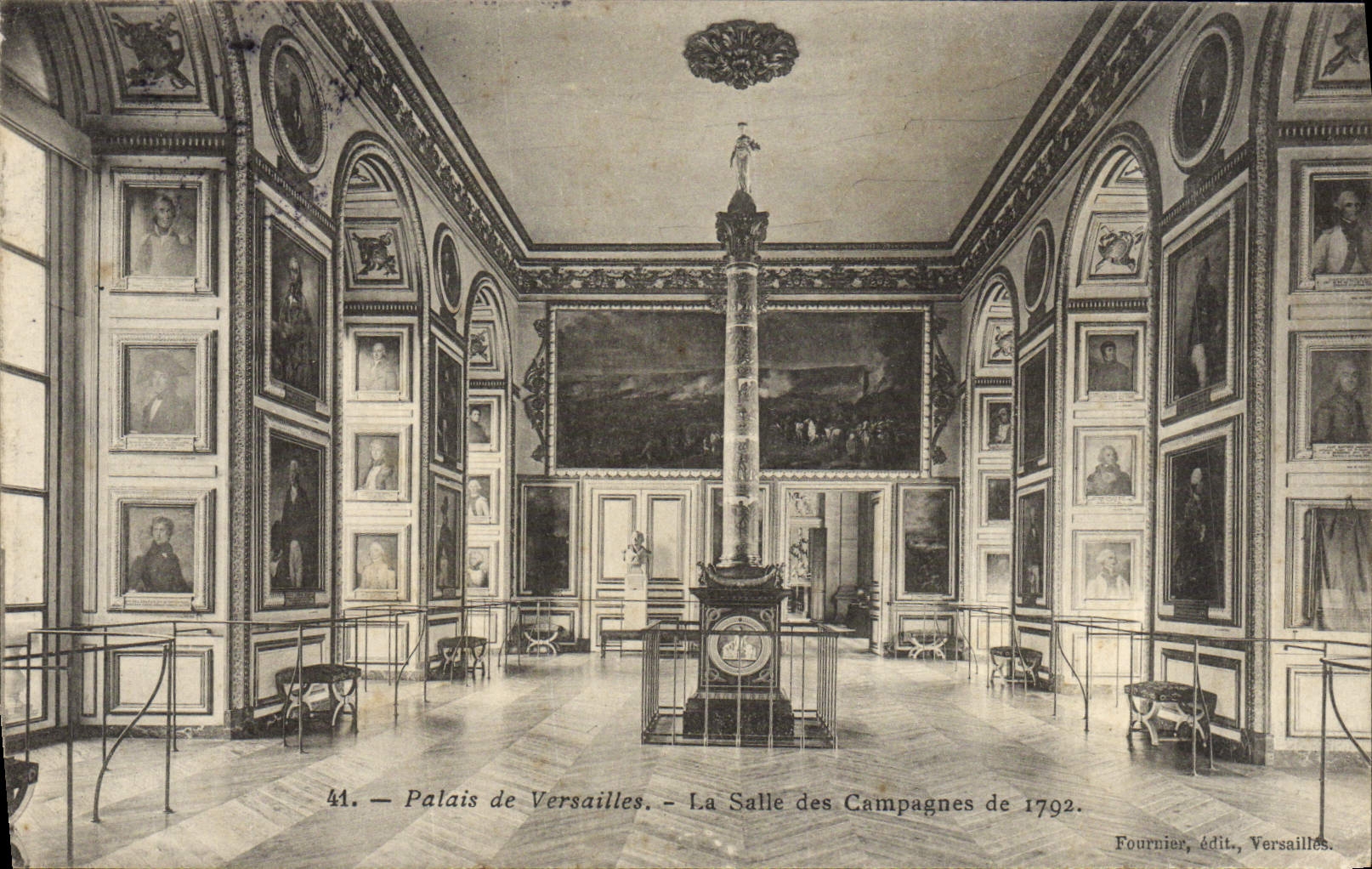 VINTAGE POSTCARD Palate Of Versailles the Room Of the Campaigns Of 1792