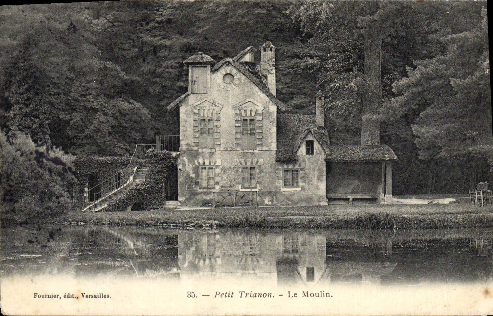 VINTAGE POSTCARD Small Trianon the Versailles Mill