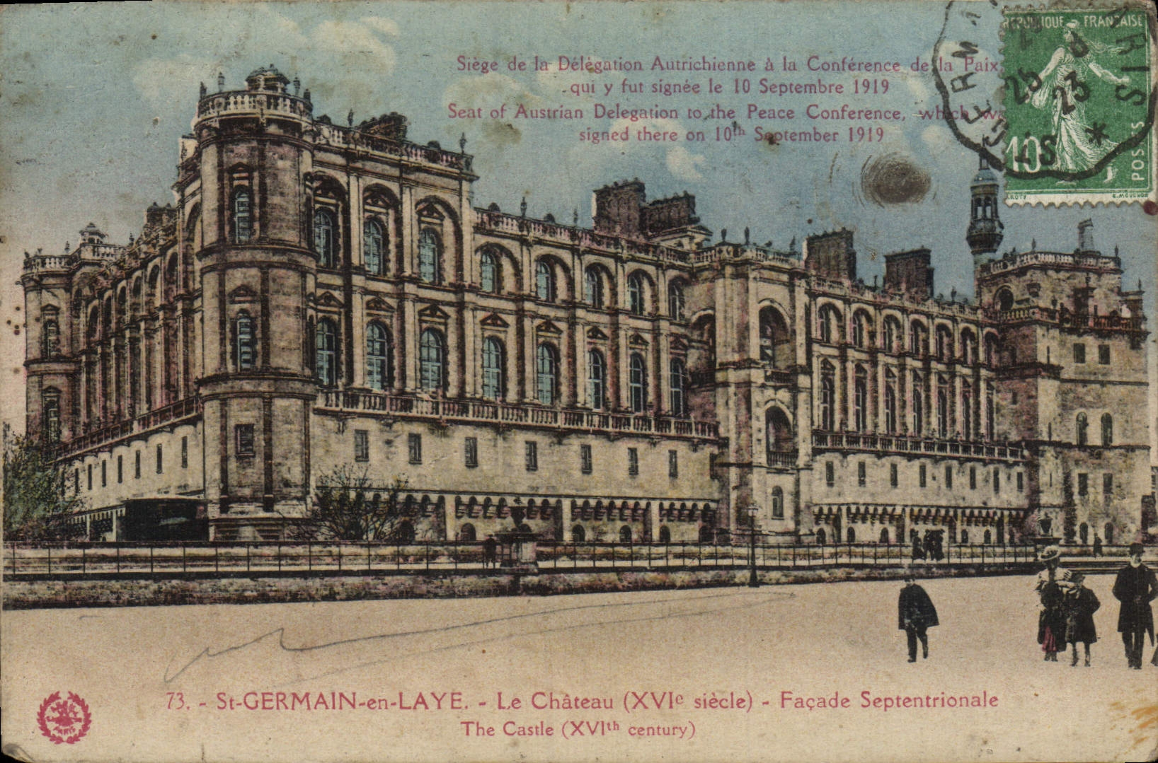 CPA St Germain en Laye Le Chateau Facade septentrionale