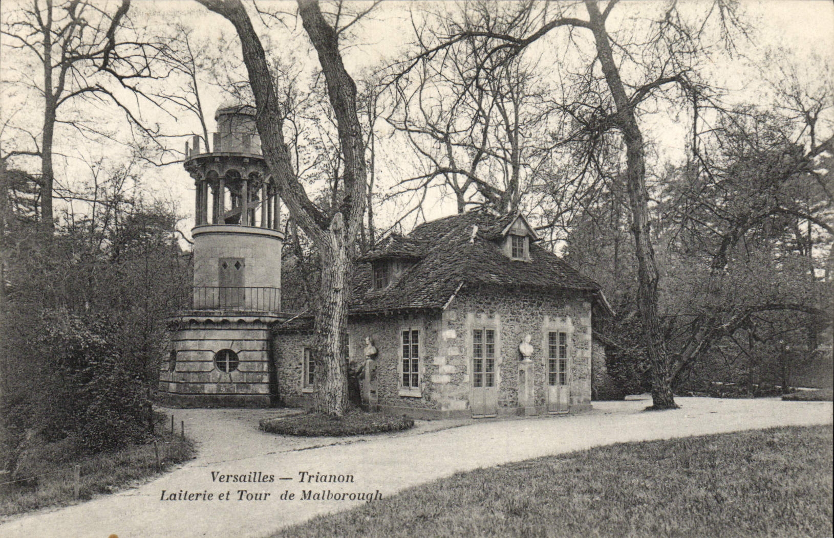 VINTAGE POSTCARD Versailles Trianon Dairy and Tour of Malborough