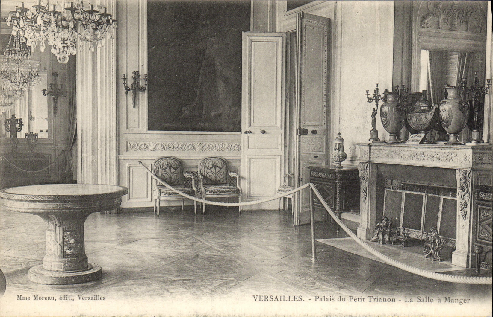 VINTAGE POSTCARD Versailles Palate of Small Trianon dining room