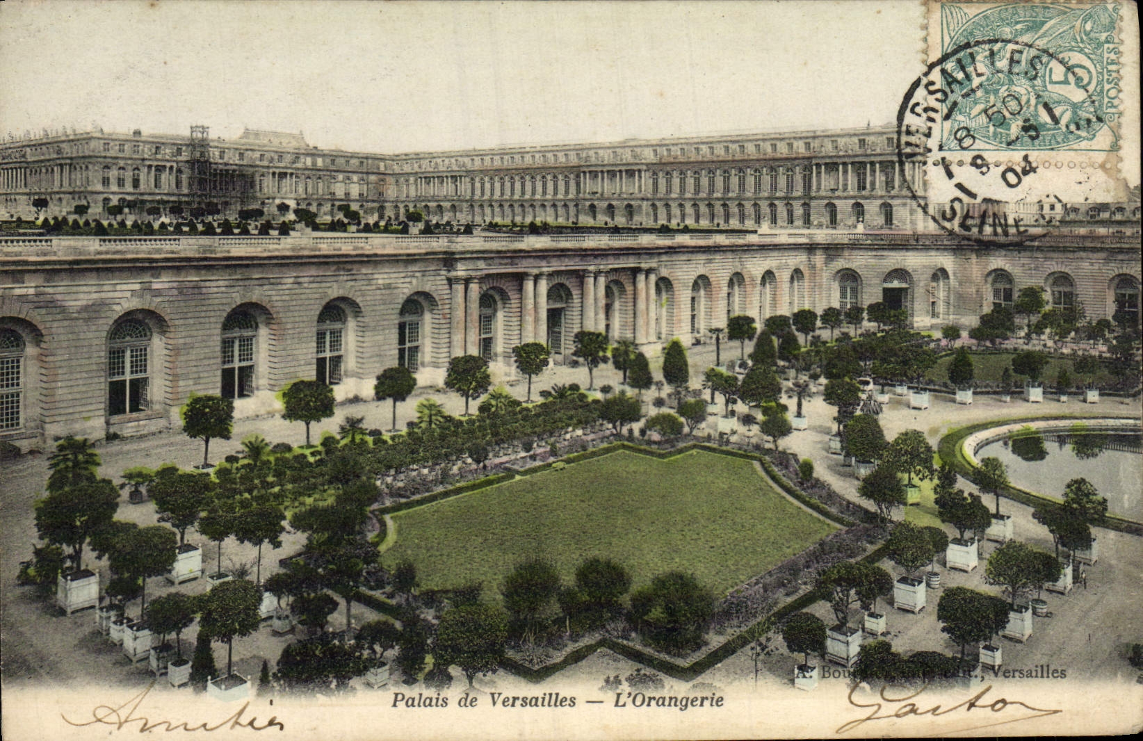 VINTAGE POSTCARD Versailles Palate of the Orangery