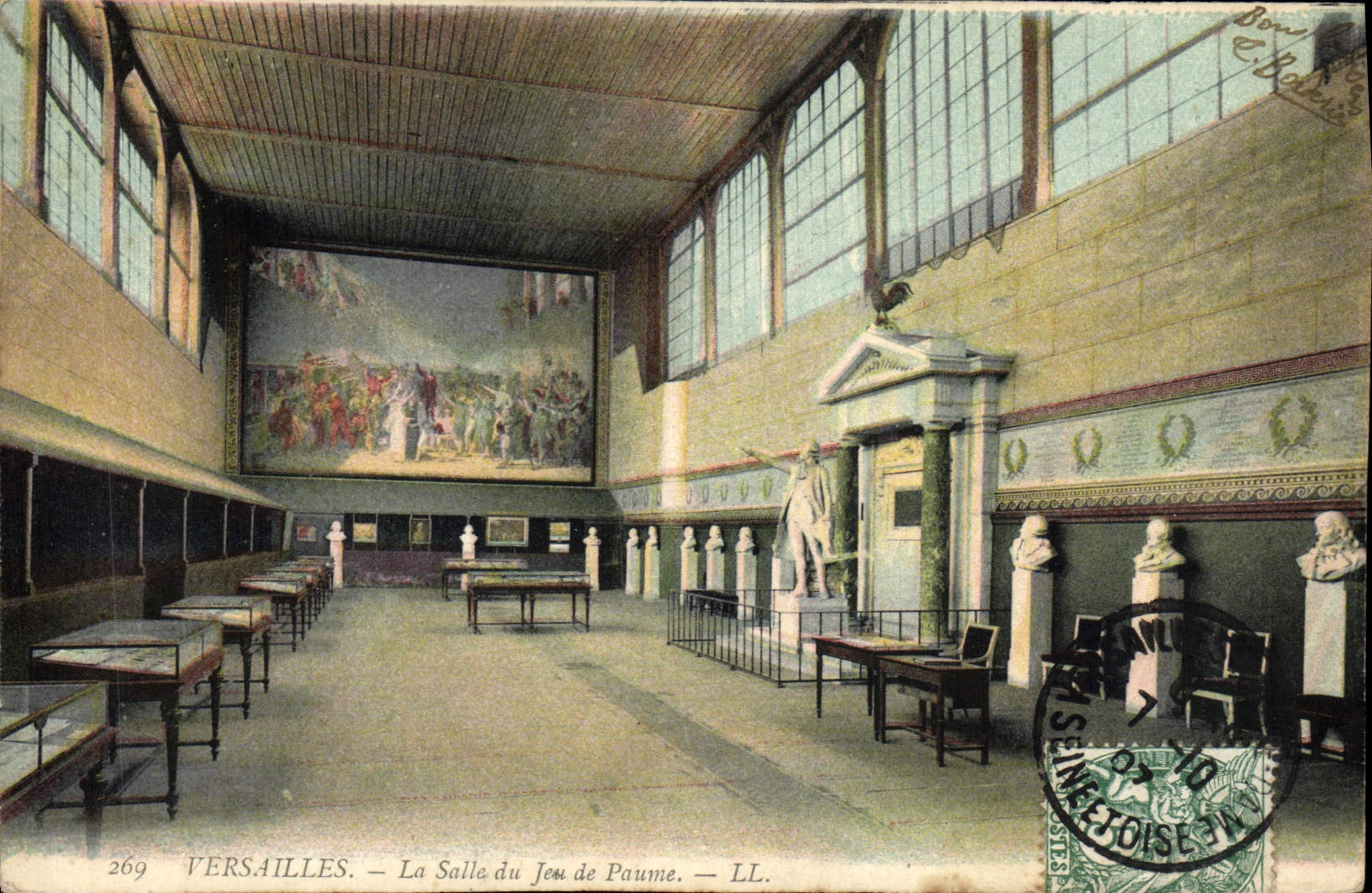 VINTAGE POSTCARD Versailles the Room of Jeu de Paume
