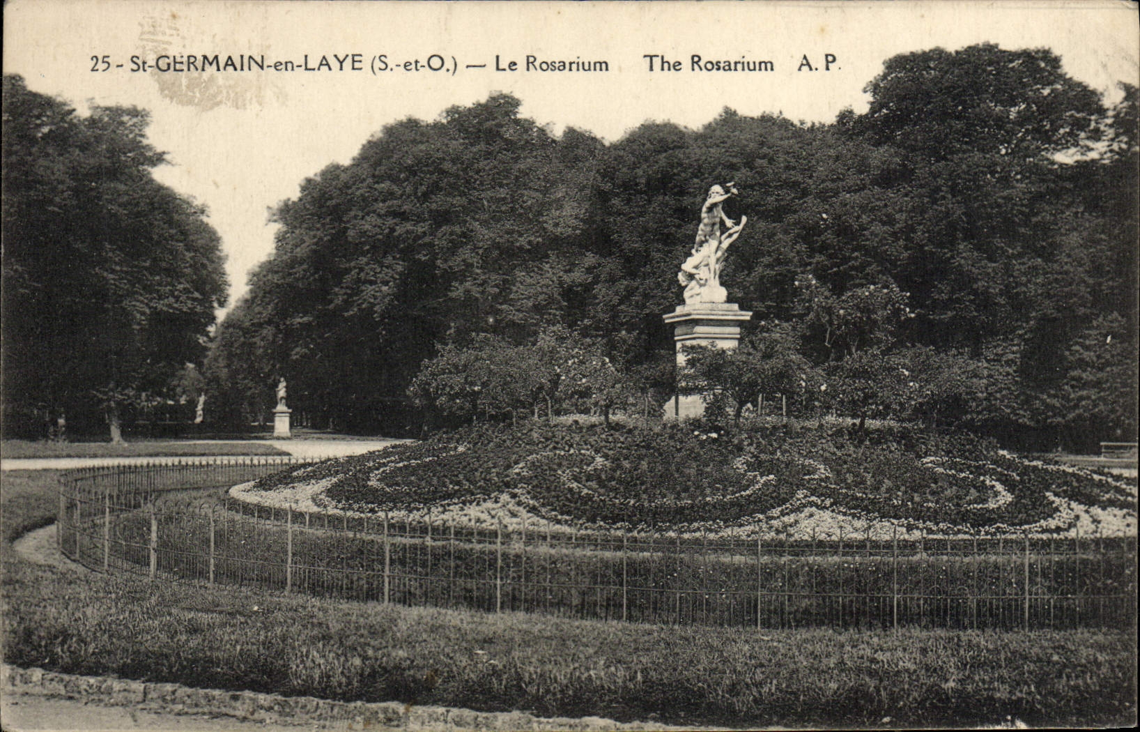 CPA Saint Germain En Laye Le Rosarium
