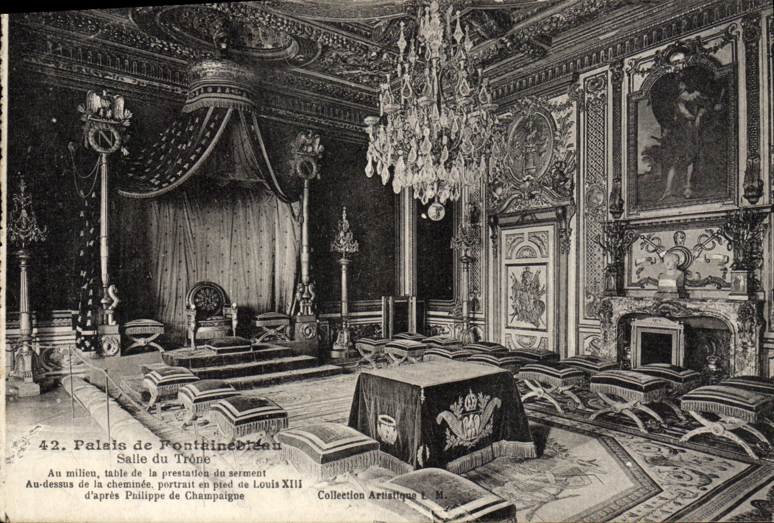 CPA Palais de Fontainebleau Salle du trone
