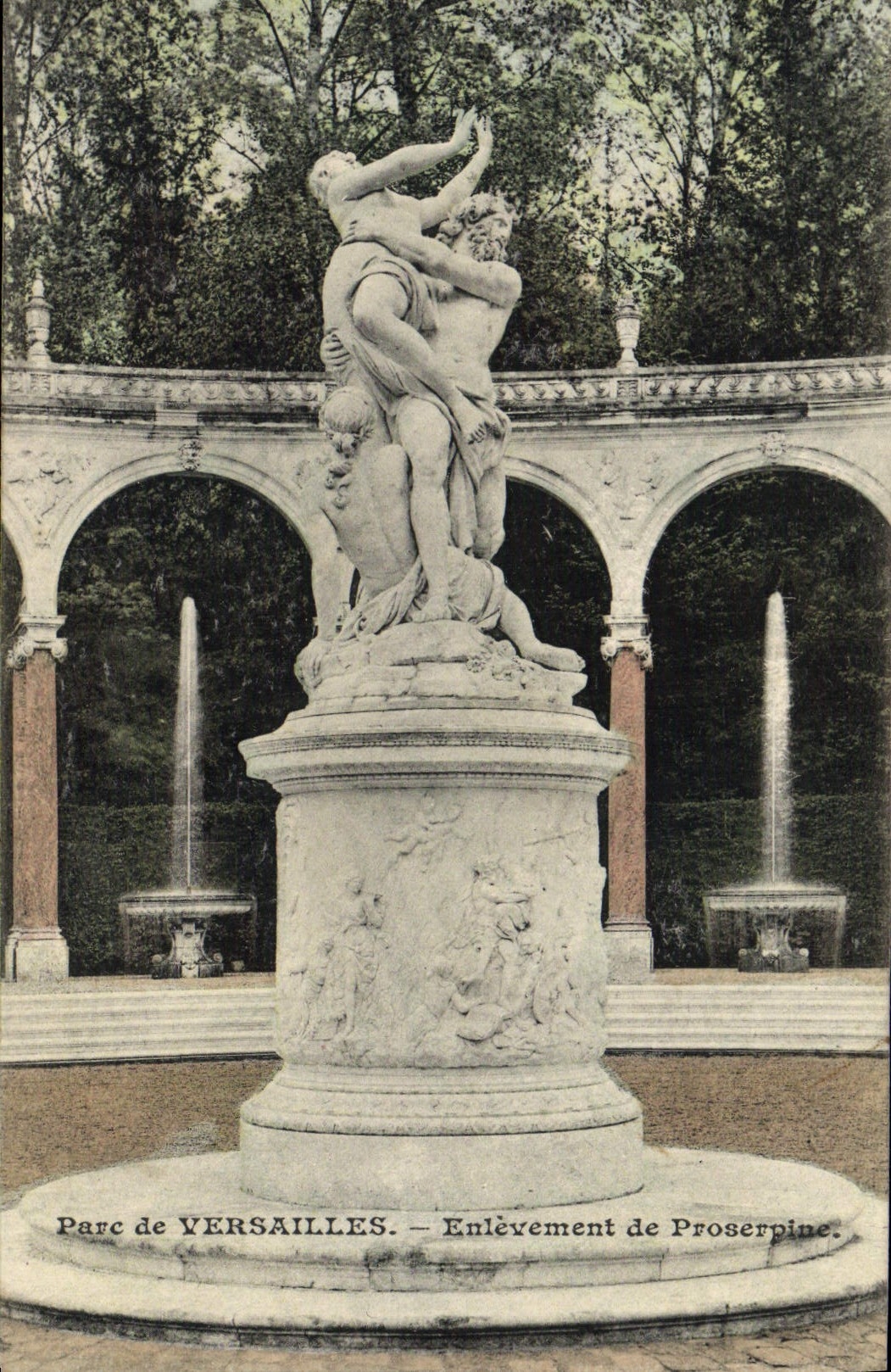 VINTAGE POSTCARD Versailles Removal of Proserpine