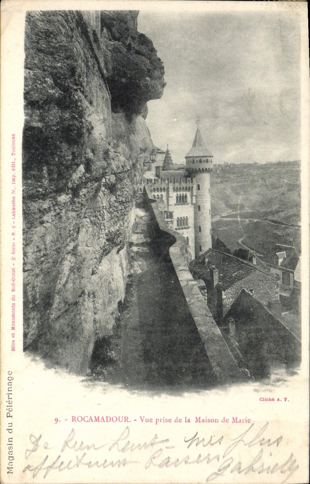 CPA Rocamadour Vue Prise de la Maison de Marie
