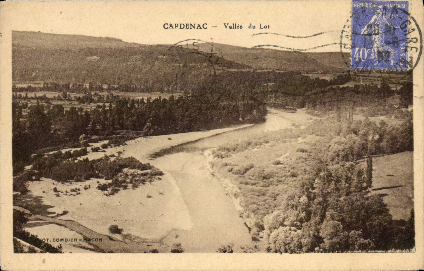 Valle de Capdenac de la POSTAL de la VENDIMIA de la hornada