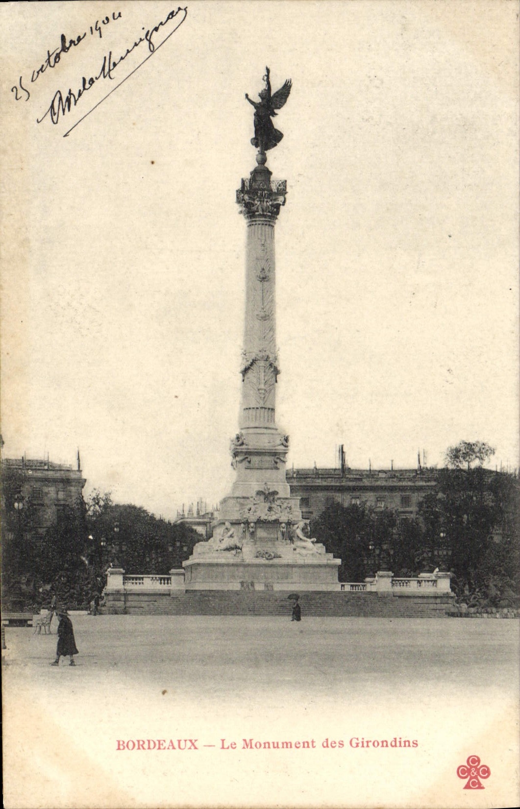 CPA Bordeaux Le Monument des Girondins