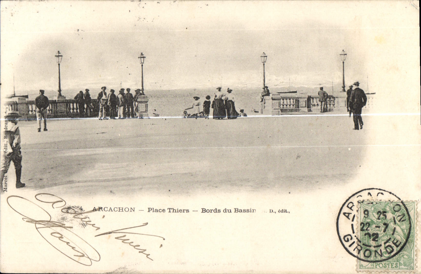 CPA Arcachon Place Thiers Bords du Bassin