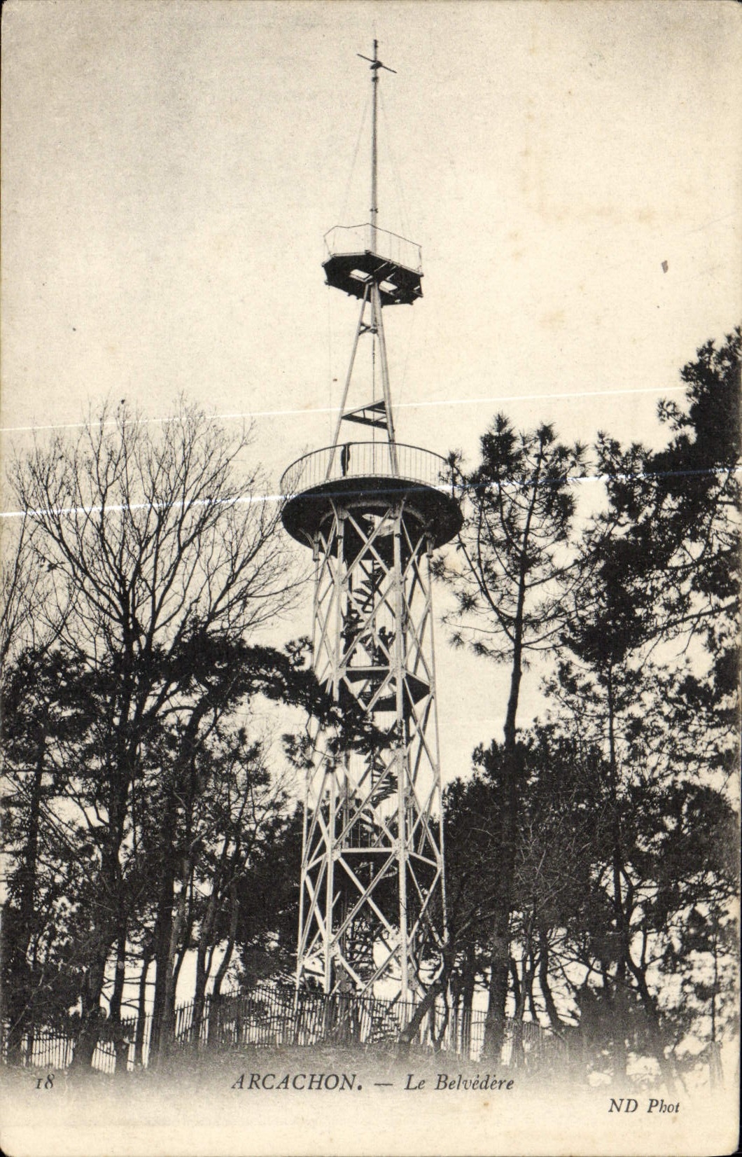 VINTAGE POSTCARD Arcachon the View-point