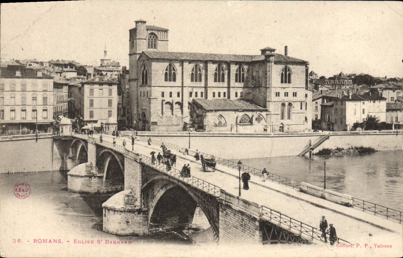 VINTAGE POSTCARD Romance Church St Barnard