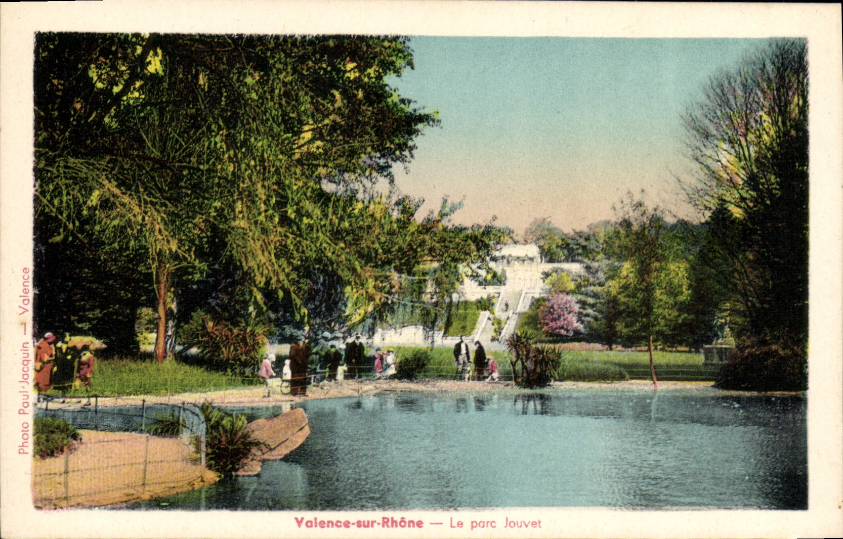 Valencia de la POSTAL de la VENDIMIA en el Rhone el parque de Jouvet
