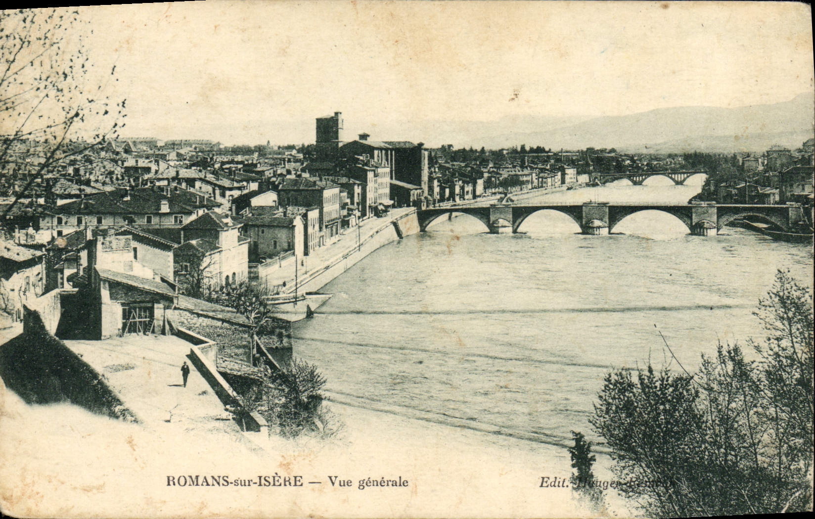 VINTAGE POSTCARD Romance View