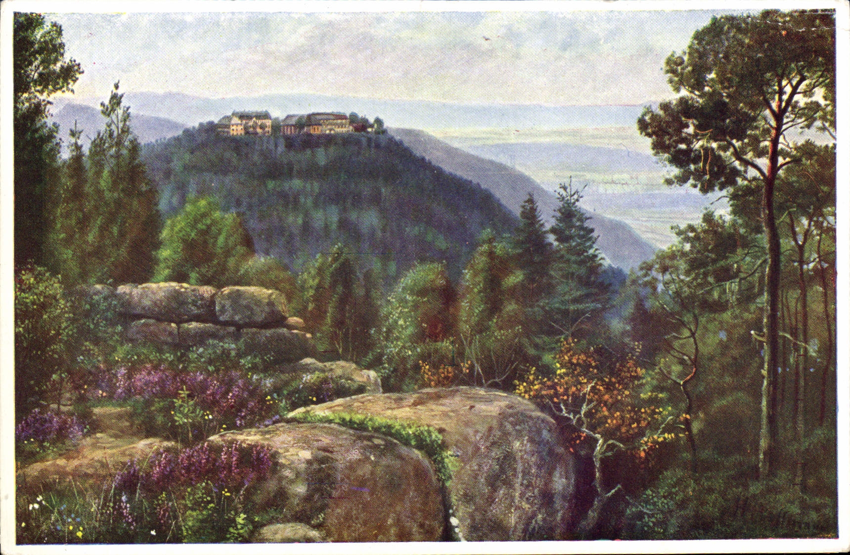CPA Mont Ste Odile et Mur Paien