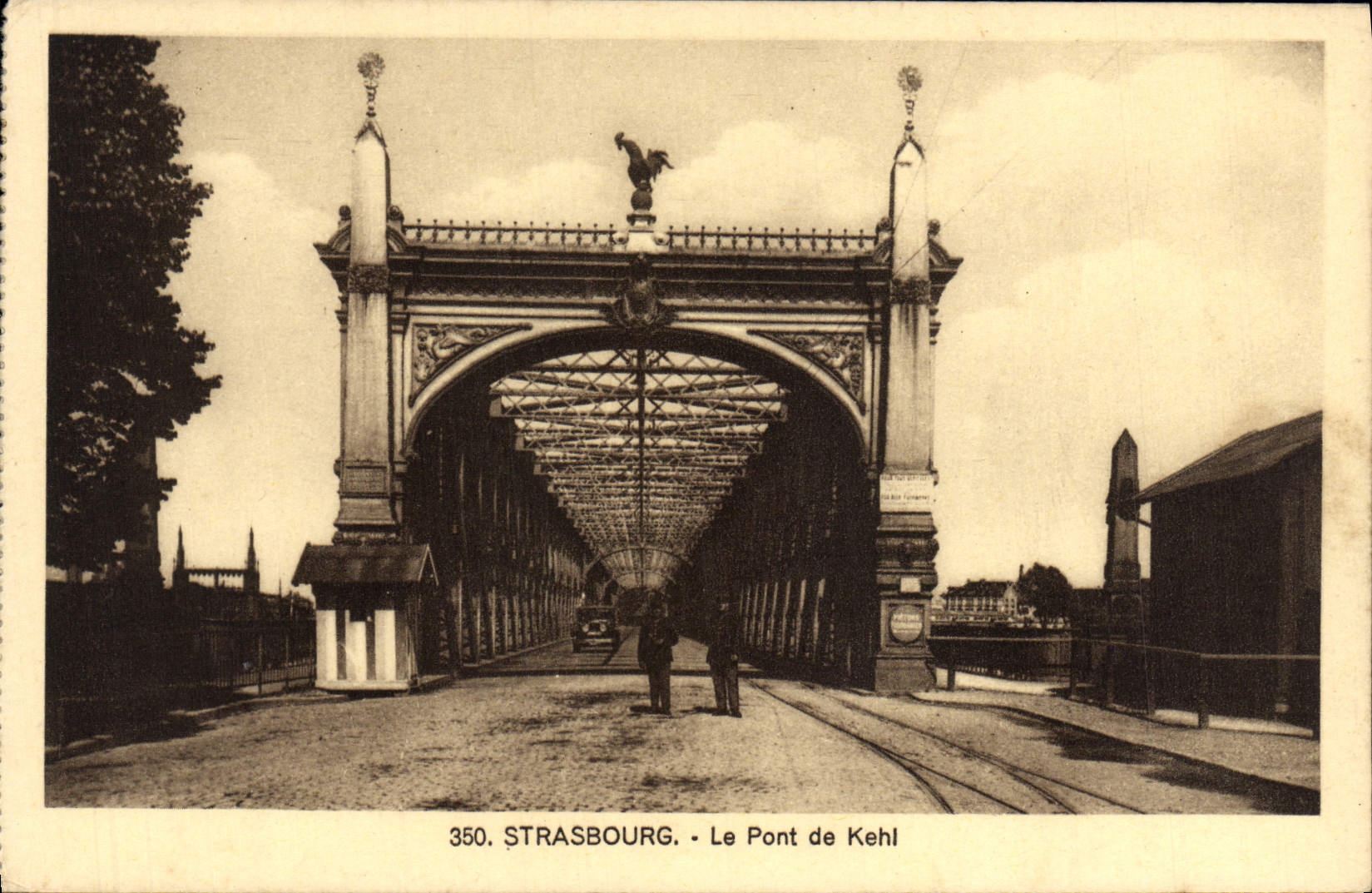 VINTAGE POSTCARD Strasbourg the Bridge of Kehl