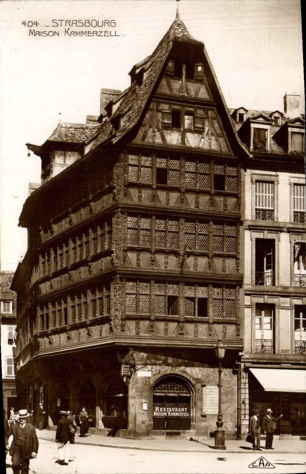 POSTAL MODERNA casa de Estrasburgo Kammerzell