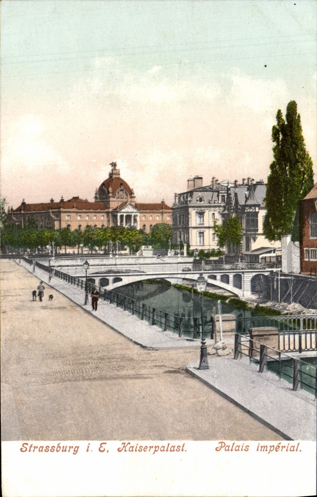 VINTAGE POSTCARD Strasbourg Kaiserpalast Imperial palace