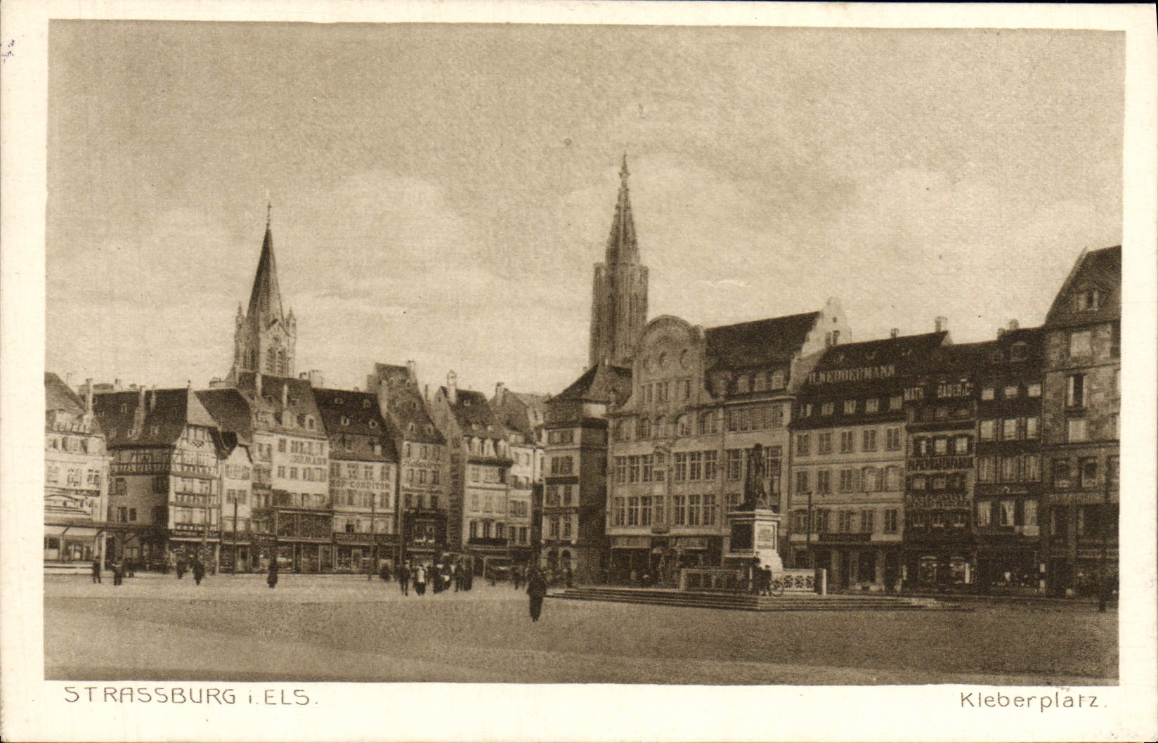 VINTAGE POSTCARD Strasbourg Kleberplatz