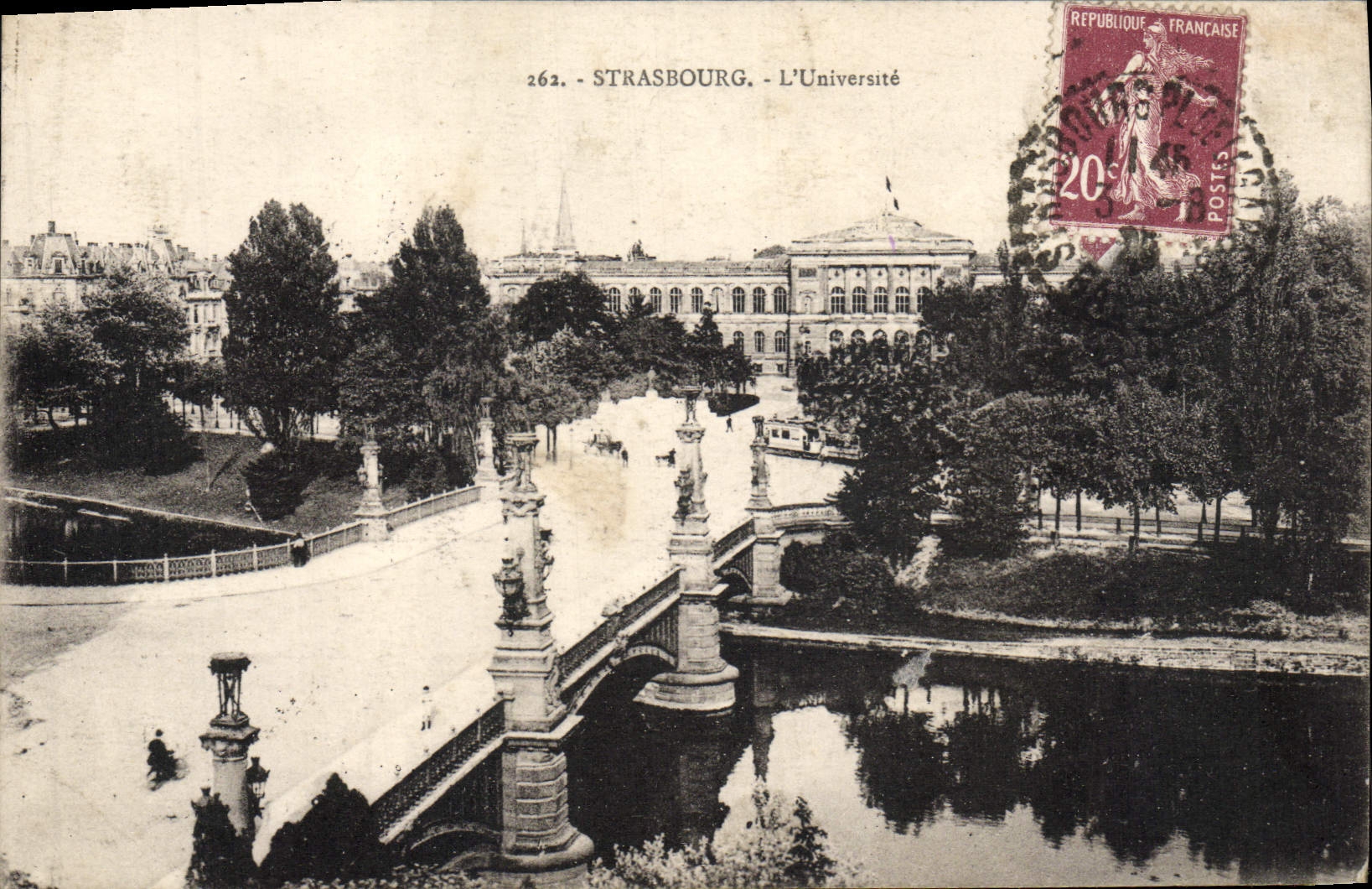 POSTAL Strasburg de la VENDIMIA la universidad