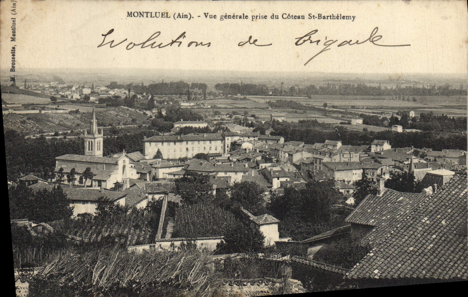 CPA Montluel Vue Generale Prise du Coteau St Barthelemy