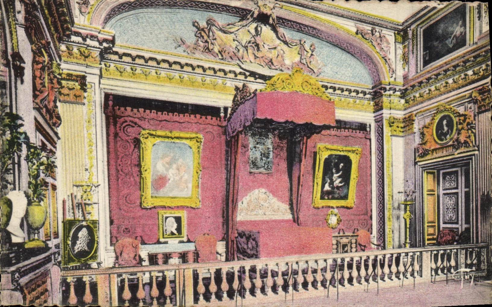 CPA Palais de Versailles La Chambre a Coucher de Louis XIV